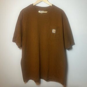 Carhartt Loose Fit T-Shirt Men’s XL Brown Short Sleeve K87 Heavyweight Workwear